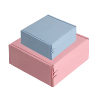 Boîte d'expédition rose personnalisée à fermeture auto-adhésive avec bande déchirable, en papier écologique, pour emballage cadeau et cosmétiques