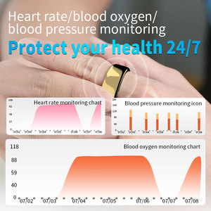 Nouvelle bague connectée TK5 pour la santé : fréquence cardiaque, tension artérielle, longue autonomie, étanche IP68, suivi d'activité sportive - Product Image 6
