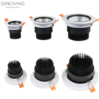 Spot encastré LED tricolore en aluminium de haute qualité, vente en gros d'usine, 3W 30W, plafonnier moderne pour salon et hôtel