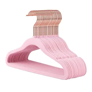 Appendini per panni floccati in feltro antiscivolo <span class=keywords><strong>appendiabiti</strong></span> Organizer <span class=keywords><strong>appendiabiti</strong></span> <span class=keywords><strong>appendiabiti</strong></span> <span class=keywords><strong>appendiabiti</strong></span> in velluto per accessori per la casa del negozio - Product Image 4