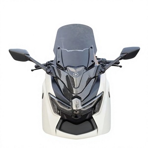 Compatible avec Yamaha NMAX 25-26, pare-brise avant amélioré TMAX, pare-brise plus haut, rétroviseurs avant. - Product Image 1