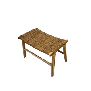 Fauteuil de loisirs moderne en bois massif et rotin tressé - Fait à la main, portable, écologique, pour la maison et l'hôtel, salon, appartement - Product Image 5