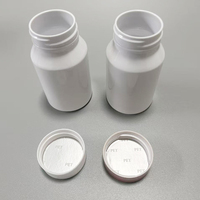 Emballage imprimé avec logo, flacon rond en PET de 100 ml, pour comprimés nutritionnels, produits de santé, capsules en plastique vides pour compléments alimentaires