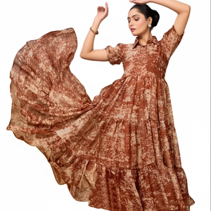 2025 nouveauté personnalisée confortable imprimé fleuri longueur au genou magnifique Kurti pour la fête quotidienne et de bureau spéciale au prix de gros - Product Image 1