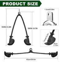 Lat Pull Cable Maschinen zubehör Rutsch feste Kabel befestigung Mit rutsch festem Trizeps seil Ergonomisch herunterziehen