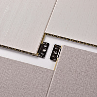Panneaux muraux modernes en composite de fibres de bambou et de bois, revêtement imperméable, résistant à l'humidité, panneaux muraux sans joint