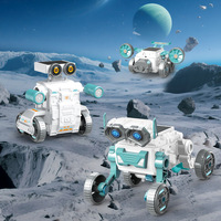 Jouets éducatifs STEM, kit de construction de robots à assembler soi-même, solaire/électrique, 16 en 1, avec composants en plastique, pour l'apprentissage unisexe