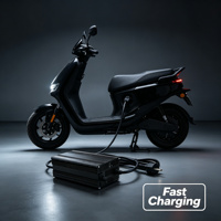 Chargeur de batterie au lithium 48V8A 10A 12A 15A 18A, sortie 58V AC-DC, chargeur rapide de batterie LiFePO4 pour trottinette électrique, vélo électrique