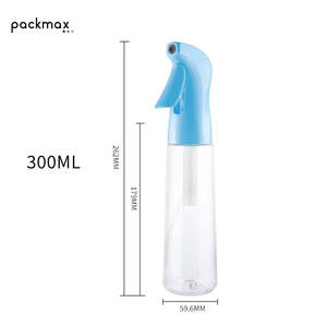 Bouteille PET rechargeable et recyclable de 200 ml et 300 ml, écologique, à pulvérisation fine et continue, pour le nettoyage domestique, les salons et les soins capillaires - Product Image 6