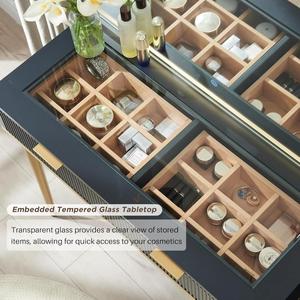 High Quality <strong>Makeup</strong> <strong>Vanities</strong> Wholesale Custom Logo <strong>Vanity</strong> Desk for <strong>Makeup</strong> LED <strong>Vanity</strong> Mirror <strong>Makeup</strong> Table - Product Image 3