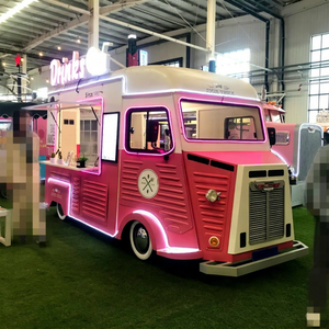 Food Truck Électrique Style Vintage, Cuisine Mobile Rétro, Couleur et Taille Personnalisables, Construction en Acier Inoxydable pour Café et Glaces - Product Image 1