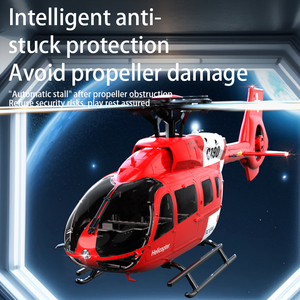 Avión RC JX SJY-C190 1/30 H145 con Batería 2.4G 6CH Giroscopio Flujo Óptico Localización Retención de Altitud Helicóptero sin Flybar RTF - Product Image 5