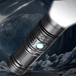 Профессиональный Тактический лазерный фонарик с дальним лучом и 18650 батареей, корпус лампы из алюминиевого сплава - Product Image 1