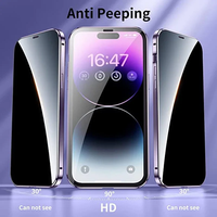 Étui magnétique durable en verre double face anti-espion pour iPhone 17 Air 16 15 14 13 12 11 Pro Max Plus 16E avec protection d'objectif