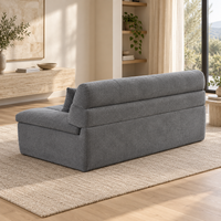 QINUO Vakuumverpacktes Rechteckiges Modulares Sofa mit Schwammfüllung Lineares Design Stoffmaterial Modulares Sofa