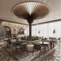 Canapé de restaurant au design contemporain, siège modulaire pour hall d'hôtel, mobilier commercial pour café, cadre de table carré en carbone