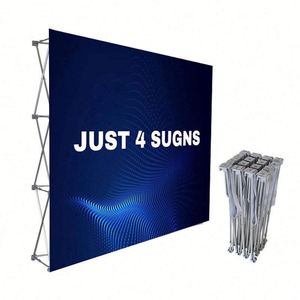 7.5ft Portable Aluminum Dye Sublimation Lightweight Trade Show Custom Pop <b>Light</b> <b>Box</b> Backdrop Banner Display Stand Exhibit - Product Image 1