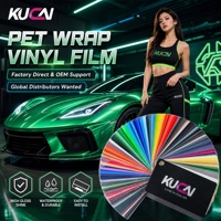 Film de protection de peinture pour voitures neuves avec revêtement en vinyle vert PET PVC pour carrosserie 1,52*17m