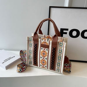 Tas tangan fashion baru 2024 tas Tote kanvas wanita dompet desain wanita untuk wanita - Product Image 2