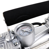 WZAUTO Compresseur d'Air Portable Industriel Automatique à Double Cylindre 12V DC pour Gonflage de Pneus de Camion