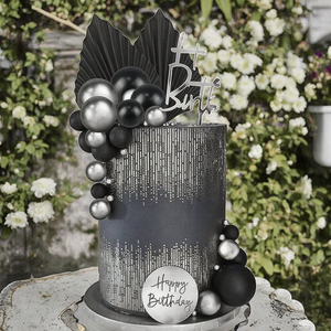 Gâteau d'<span class=keywords><strong>anniversaire</strong></span> à thème <span class=keywords><strong>bleu</strong></span> bohème, décorations de gâteaux et décorations de boules de gâteaux de Pâques de Noël - Product Image 4