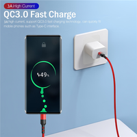 Für Nylon geflochtenes USB 2.0-Kabel 3A Schnell ladung aus reinem Kupfer Kompatibel für