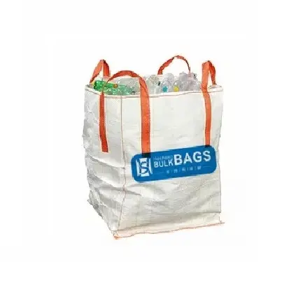 HESHENG Einfache Struktur 1,5 Tonnen High UV Big Bag FIBC Jumbo Bag Super Sack 4 Loops Jumbo Bag
