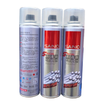 Peinture en aérosol chromée 350 ml, peinture en aérosol SANVO, bâtiment, voiture, OEM, réparation en acier inoxydable, peinture en aérosol