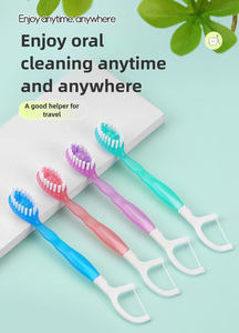 Mini brosse à dents en plastique à perles éclatantes, emballage individuel, poils souples, voyage d'affaires, portable, jetable, pour des dents fraîches et propres - Product Image 2