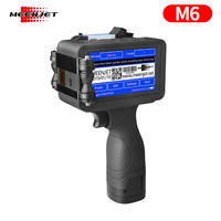 Imprimante à jet d'encre portable Meenjet M6 pour le codage par lots sur tissu, bouteille, tube, impression RICOH pour la date, le numéro de lot