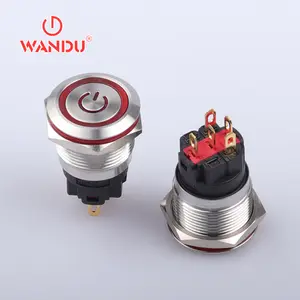 WD 19mm High Quality Signal Push Button For Elevators Metal Push Button Switch 5A Indicator Lights Remote Control