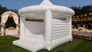 Château gonflable commercial pour <span class=keywords><strong>mariage</strong></span>, usage professionnel, personnalisable, pour enfants, location pour fêtes en extérieur, en PVC, avec souffleur, installation facile, personnalisable - Product Image 2