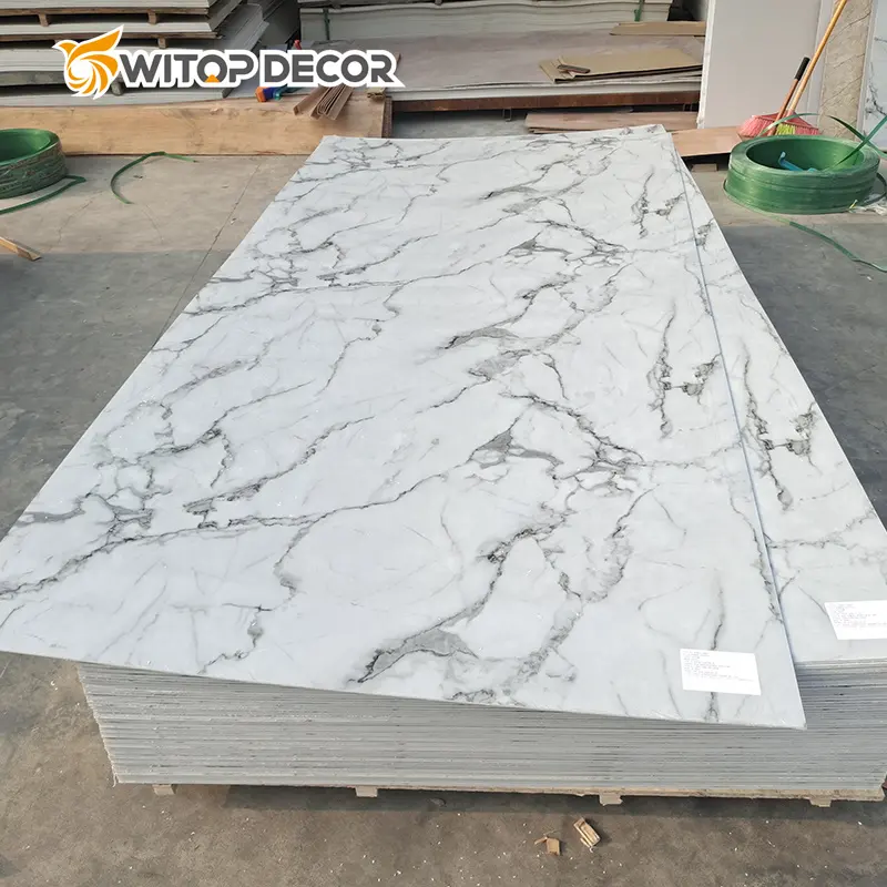 1220*2440 Sheet Marble Pvc Sheet Uv Laminated Plastic Sheet