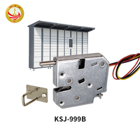 Serrure électrique à solénoïde KSJ-999B avec plaque de fixation |   Serrure Intelligente pour Casier à Colis, Distributeur Automatique et Armoire de Livraison de Repas