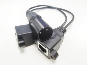 RJ45 Jack fêmea para XLR 3Pin macho <span class=keywords><strong>plug</strong></span> adaptador rede cabo fio - Product Image 6