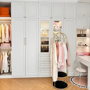 Armario Empotrado para Dormitorio Estilo Francés BALOM, Blanco Mate, Cierre Suave, Diseño Modular Personalizado, Venta al Por Mayor de Fábrica OEM - Product Image 3