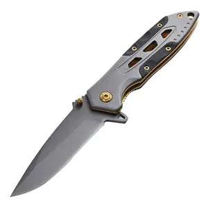 سكين جيب تكتيكي للنجاة في المعسكرات والصيد والصيد بشفرة من الفولاذ والتيتانيوم قابلة للطي بمقبض G10 مخصص