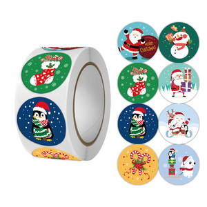 ODM/OEM Customized Christmas <b>Stickers</b>, High-Quality Self-Adhesive Gift <b>Bags</b>, <b>Party</b> Label <b>Stickers</b> for Use - Product Image 1