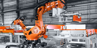Bras robotisé KUKA KR 1000 Titan à 6 axes, charge utile ultra-lourde de 750-1000 kg, aluminium, construction navale, aéronautique, palettisation lourde