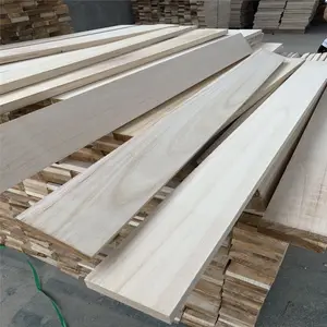 Placa de madeira para móveis de madeira de paulawnia atacado Placa de gaveta para móveis de paulawnia