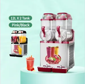 Industriële Koffie 24l Ijsalcohol Maquina De Bevroren Drank Goedkope Margarita Slushie Machine Een Commerciële Slush Sap Granita Maker