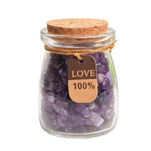 Bottiglia dei Desideri in Cristallo Naturale, Ghiaia Degaussante, Polvere di Ametista Bianca, Minerali Standard all'Ingrosso dalla Cina per Matrimoni e Compleanni - Product Image 5