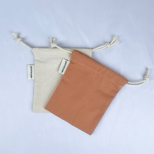 Bolsas de Algodón Orgánico Personalizables con Cordón para Manualidades y Pegatinas, Reciclables, Promoción al por Mayor Aceptada - Product Image 5