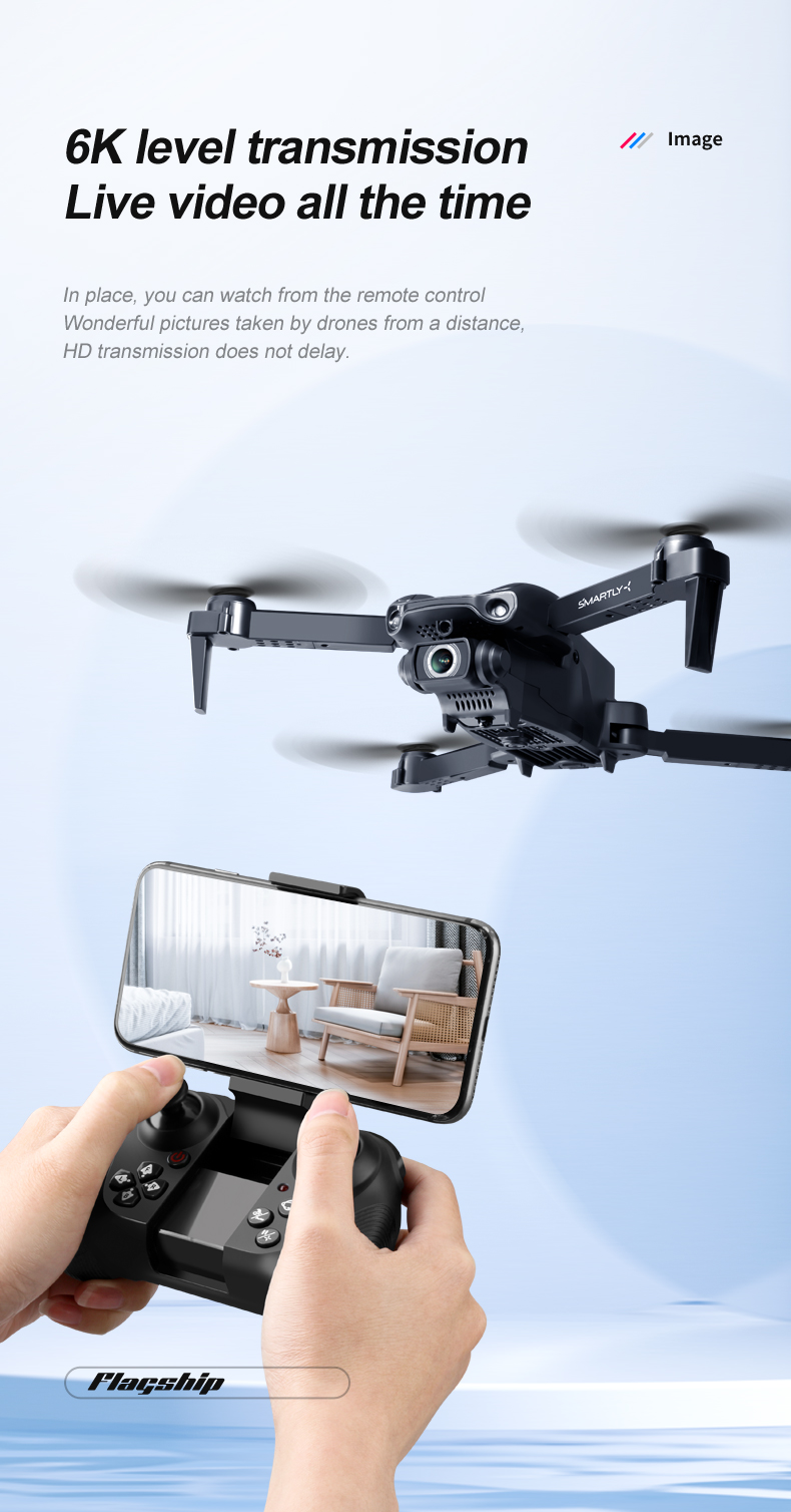 V22 Дрон Mini 6K HD Двойная камера FPV профессиональная аэрофотосъемка препятствия складной Квадрокоптер вертолет игрушки