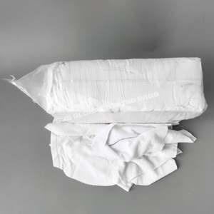 Chiffons de nettoyage industriels en coton pur, chiffons blancs pour ateliers, chiffons de nettoyage coupés pour l'industrie - Product Image 1