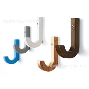 Solid <b>Wood</b> Wall <b>Hooks</b> Nordic Design Entryway <b>Coat</b> <b>Hook</b> Wall Mounted Single <b>Hook</b> Easy Install Custom Made - Product Image 1