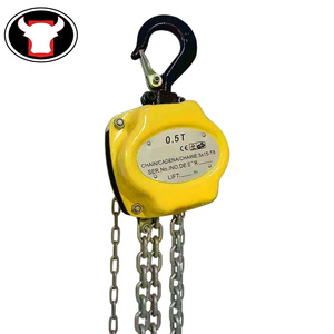 Palans à chaîne manuels de haute qualité, personnalisables en usine, 250 kg, 500 kg, 1 tonne, 2 tonnes, avec chaîne de 3 mètres - Product Image 1