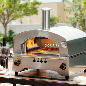 Four <span class=keywords><strong>à</strong></span> <span class=keywords><strong>pizza</strong></span> au gaz de grande taille pour le camping en plein air - Style moderne, durable, portable, en acier inoxydable - Product Image 1