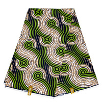 d'usine de tissu africain batik en polyester tissu africain à motifs personnalisés tissu ciré africain à impression double face