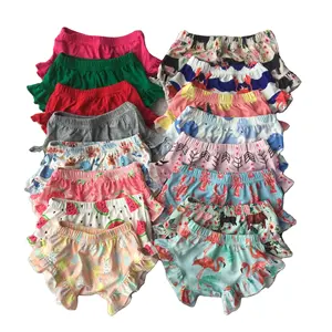 QL2021 neuer Stil Großhandel Günstige Kinder Boutique Kleidung Baby Bummies Baby Mädchen Rüschen Windel Bloomer Kind Mädchen Shorts